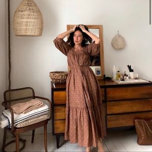 Christy Dawn Bianca Dress in Magenta Blooming Vine